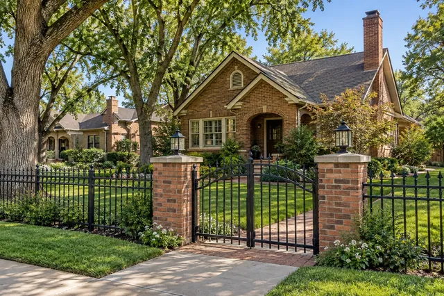 Classic curb appeal for a brick home.