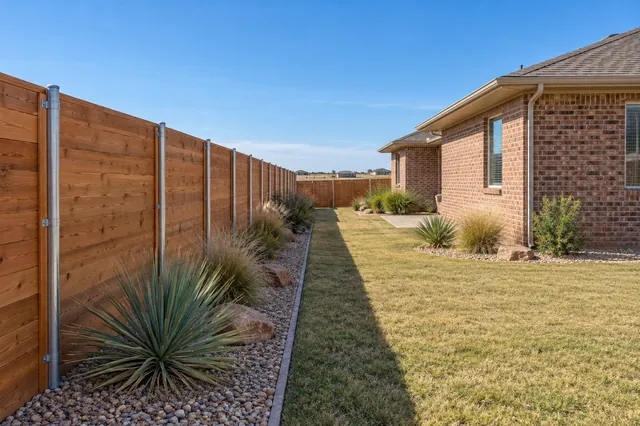 Cedar on Steel Posts